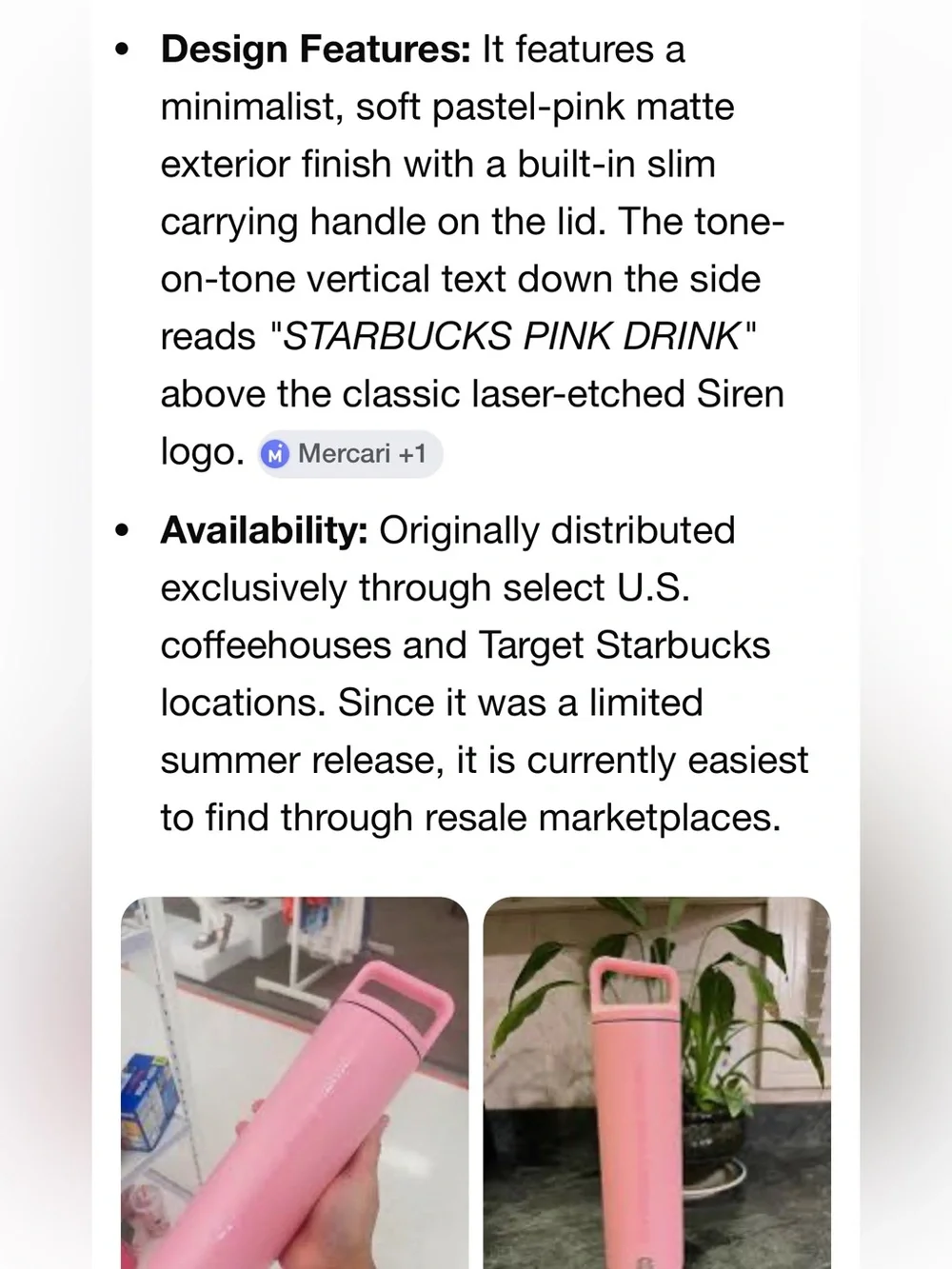 #3248** 2026 Pink MiiR Stainless Steel Water Tumbler